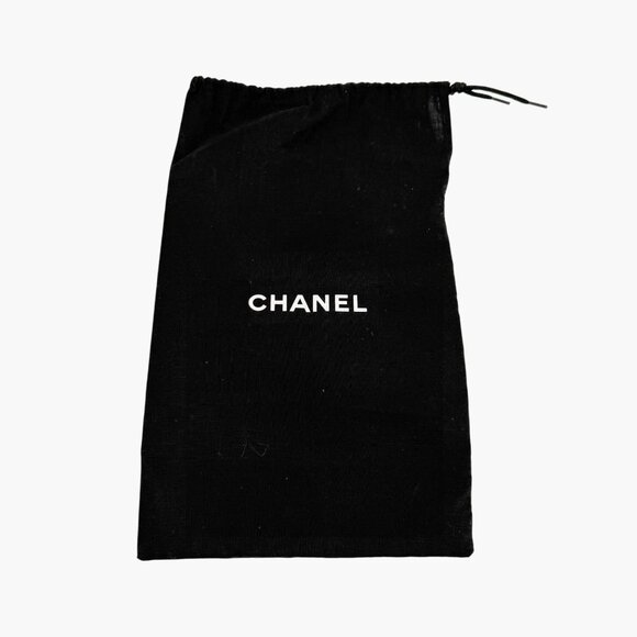 Chanel Camellia CC Flat Thong Slide Sandals Black Leather Size 40.5 US 9.5-10 - Picture 2 of 15